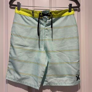 Hurley Boys Shoreline Stretch Striped Board Shorts Size 16/28